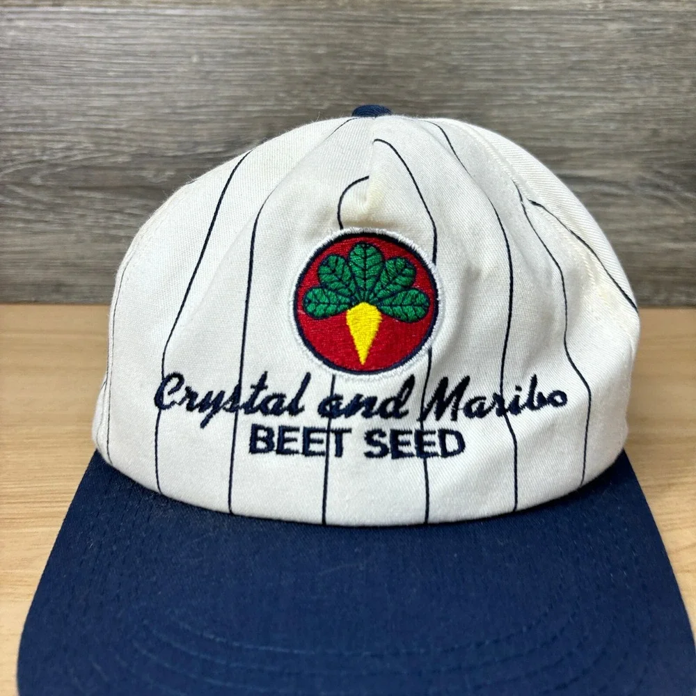 Vintage Crystal and‎ Maribo Hat Cap Snapback Beet Seed Farming K Products